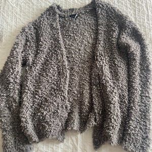 Nordstrom Rack fuzzy gray cardigan